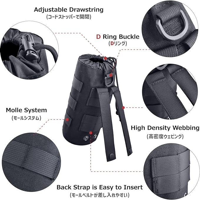 Azarxis Molle Pouches, Tactical Compact EDC Small Utility Pouch Waist Bags Sundries Storage Admin Organize Gear Gadget for Military Backpack