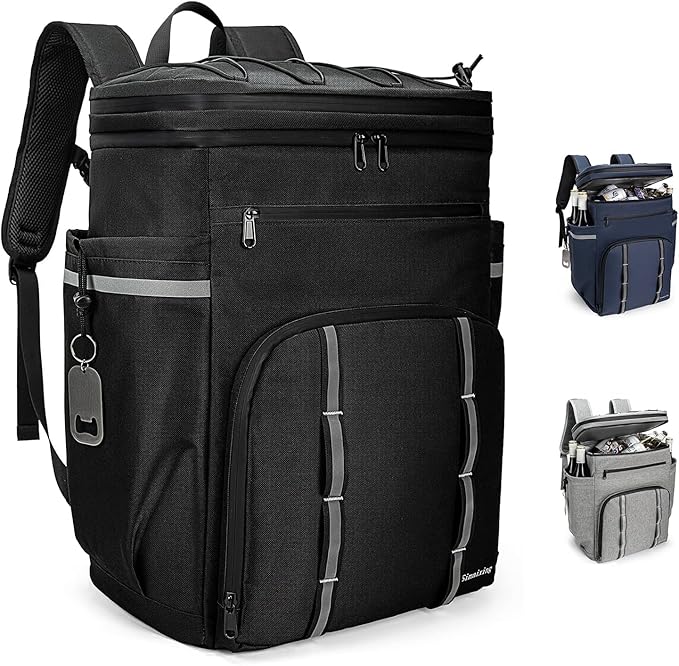 Backpack Coolers Insulated Leak Proof, 45 Cans Beach Cooler Backpack, Large Capacity Ice Chest Backpack, Waterproof Soft Cooler Bag Lunch Backpack for Men Women Camping Hiking