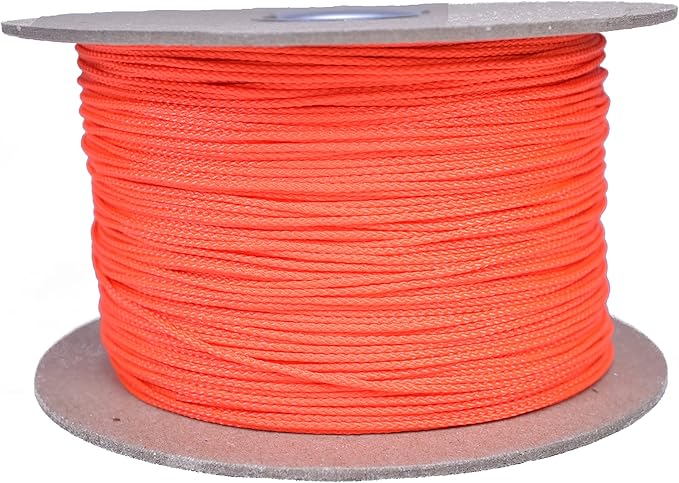 BORED? PARACORD! Nylon Micro Cord - 125 or 1000 Foot Spool Options - 70+ Colors and Patterns - 1.18mm Cord