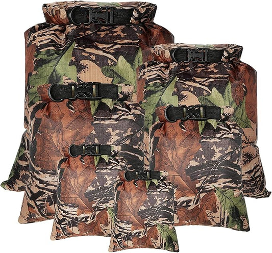 Lixada Waterproof Dry Bags, 3/5/6 Pack Ultimate Dry Sack - 3L+5L+8L Lightweight, Roll Top Outdoor Dry Sacks for Kayaking Camping Hiking Traveling Boating Water Sports