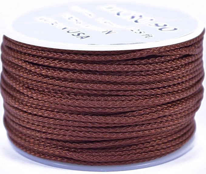 BORED? PARACORD! Nylon Micro Cord - 125 or 1000 Foot Spool Options - 70+ Colors and Patterns - 1.18mm Cord