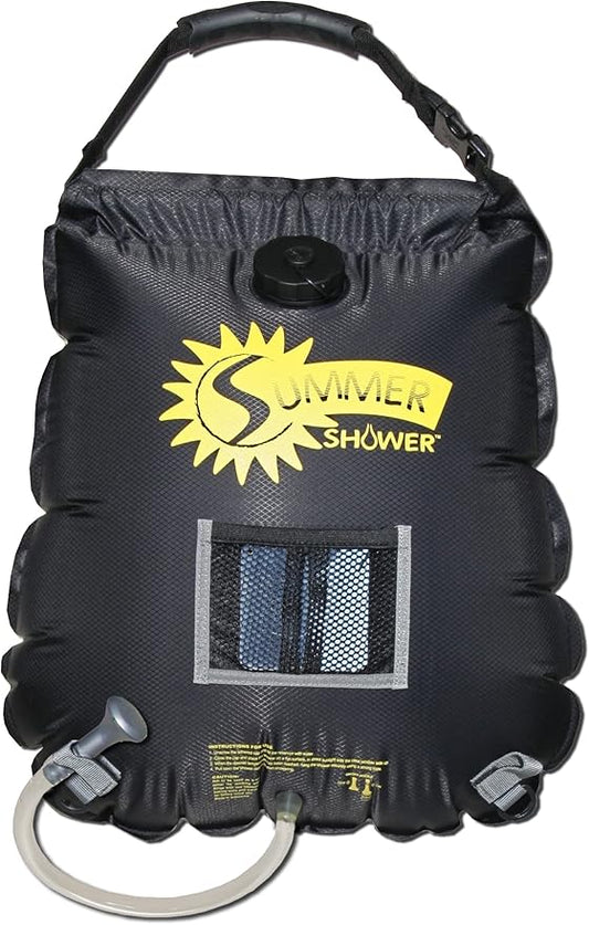 ADVANCED ELEMENTS - Summer Shower/Solar Shower - Different Capacity - Shower Head - Reflective Mirror - Fill Valve - Black or Silver