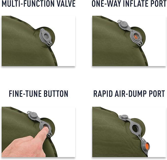 Sea to Summit Camp Plus Self-Inflating Foam Sleeping Mat for Camping, Tapered - Large (78 x 25 x 3 inches)