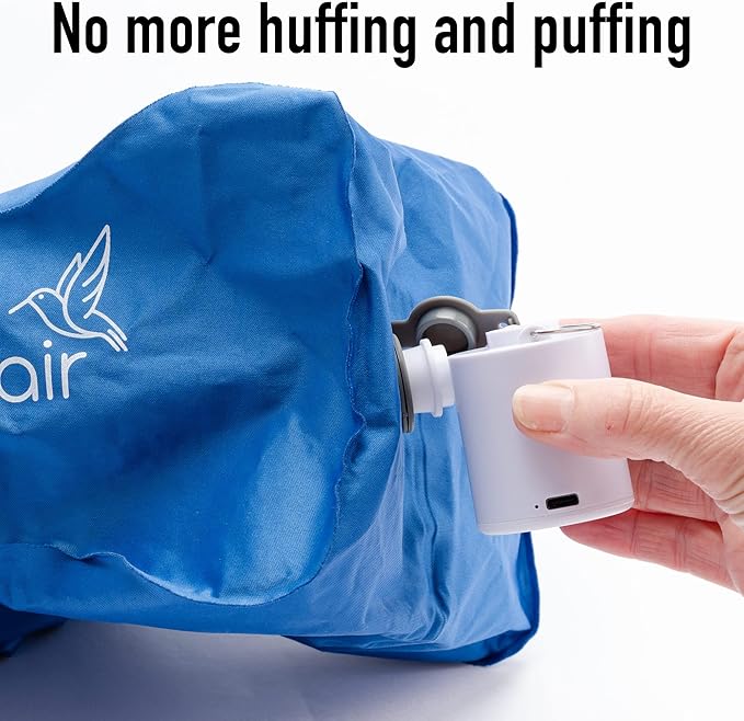 CIRCA AIR Mini Portable Air Pump for Inflatables, Mini Air Pump for Mattress Sleeping Pad, Rechargeable USB Small Air Pump, Travel Vacuum Pump, Tiny Portable Inflator Pump, Pool Float Pump for Toys