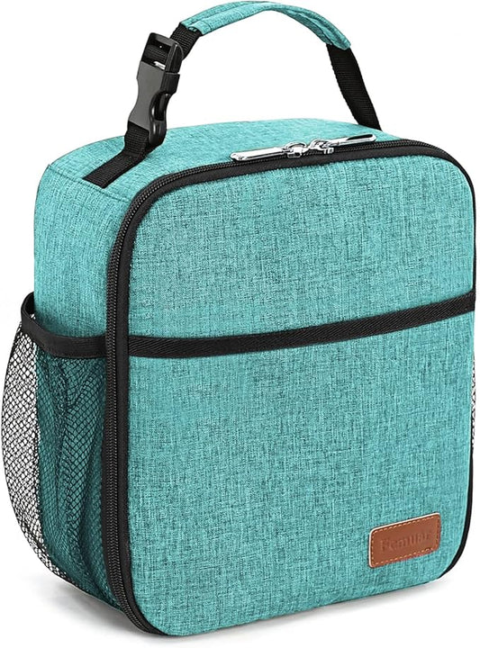 Femuar Lunch Box for Men Women Adults, Small Lunchbox for Work Picnic - Reusable Lunch bag Portable Lunch tote, Light Blue