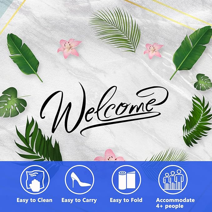 Picnic Blanket, Foldable Waterproof Sand Mat, Extra Large Picnic Blanket Outdoor Picnic Mat Beach Blanket for Park Grass Camping Hiking Travel Family Concerts