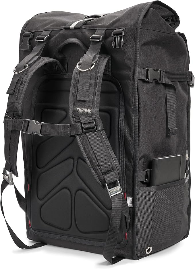 Chrome Industries Pro Barrage Waterproof Roll-Top Satchel Backpack Black Black