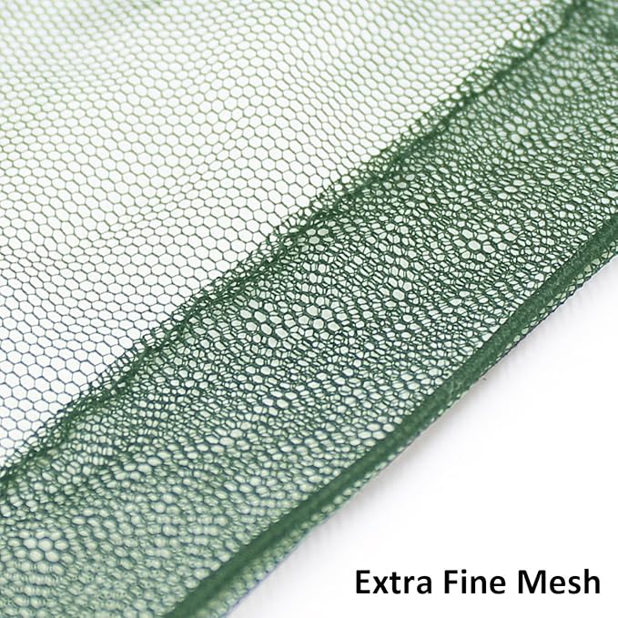 Anvin Mosquito Head Mesh Nets Gnat Face Netting for No See Ums Insects Bugs Gnats Biting Midges from Any Outdoor Activities, Works Over Most Hats (3pcs, Navy Green)