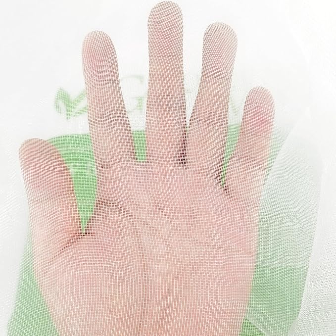 6.5Ft x 10Ft Mosquito Bug Insect Bird Fine Mesh Net Barrier Hunting Blind Garden Screen Netting for Protect Your Plant Fruits Flower