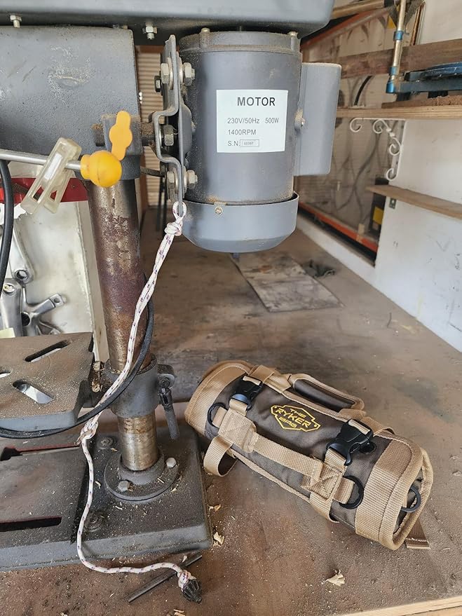 The Ryker Roll Up Tool Bag Organizer - Personalized Customized Name Gifts for Him/Men/Dad Gifts Roll Up Small Tool Bag Organizer Tools Bags gift for Mechanic, Electrician, Plumber or Hobbyist