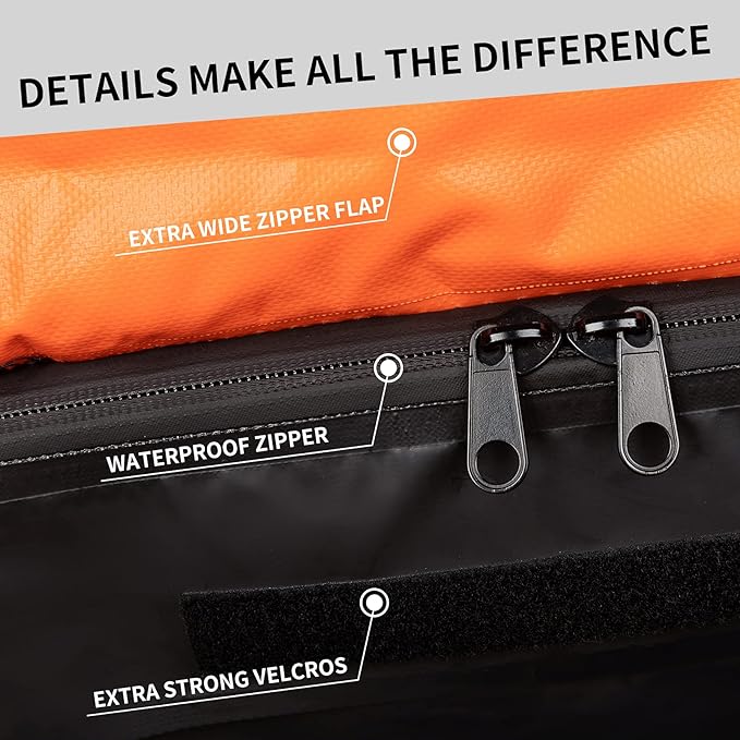 Car Rooftop Cargo Carrier Bag, 15 Cubic Feet Waterproof Heavy Duty 720D Car Roof Luggage Bag for All Vehicle with/Without Racks - Storage Bag, Anti-Slip Mat, 4 Door Hooks