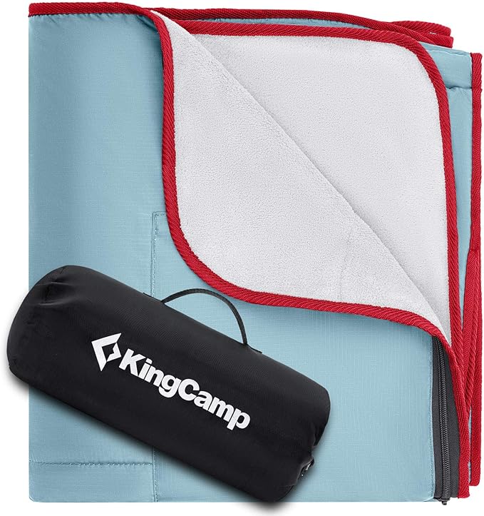 KingCamp Camping Blanket, Waterproof, Sandproof, Portable, Lightweight, Packable, Windproof, Travel-Friendly for Park, Beach, Stadium, Concert, Outdoor