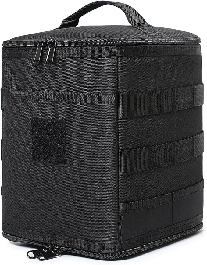 Tactical Camping Storage Bag 7L Utility Tote Bag Trunk Organizer (Black)