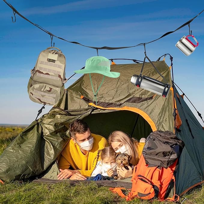 6 PACK Hockey Drying Rack with Storage Bag,Hockey Equipment Gear Drying Rack, Sports Gear Organizer Hanging Straps,Ice Goalie Hockey Gifts For Boys Football Baseball Catcher.Outdoor Camping Must Have