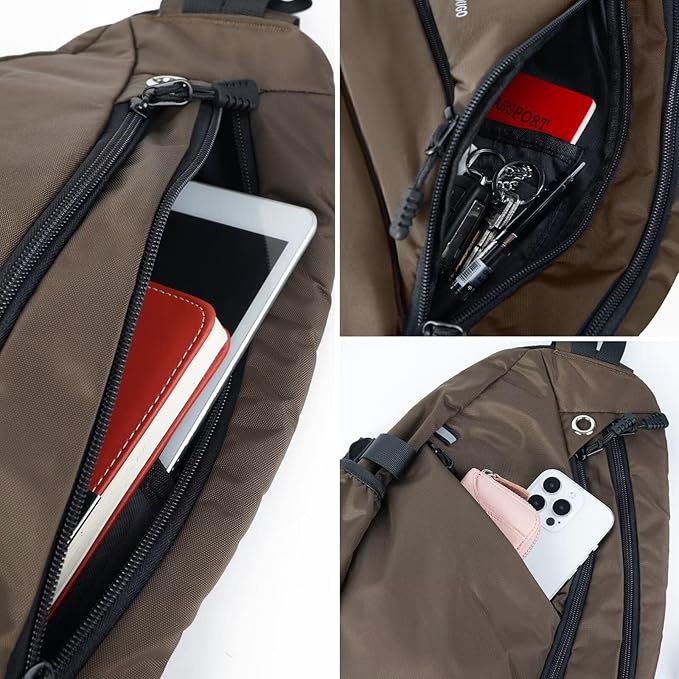 TITECOUGO Sling Bag Crossbody Shoulder Outdoor Travel Hiking Backpack for Women & Men