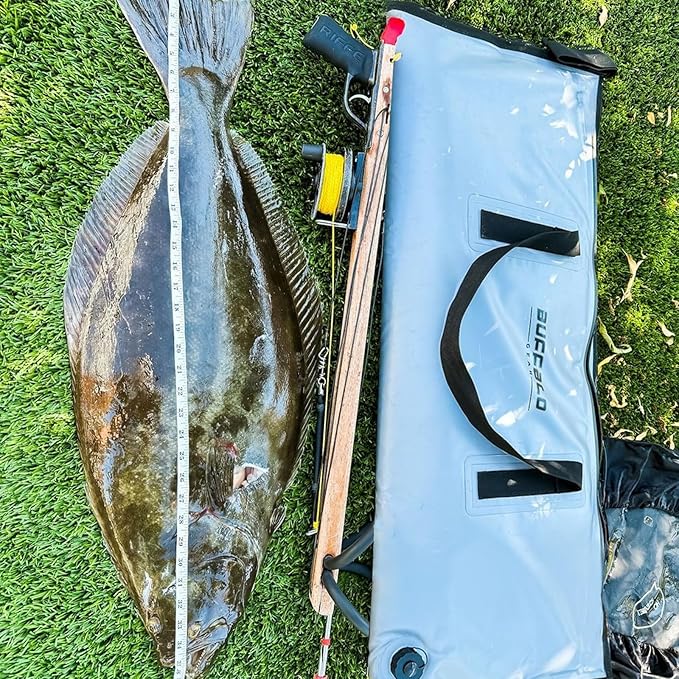 Buffalo Gear Insulated Fish Cooler Bag 40x18in 48x18in Leakproof Kill Bag Portable Waterproof Keep Ice Cold More Than 24 Hours