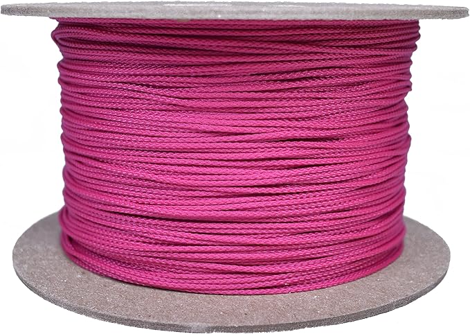 BORED? PARACORD! Nylon Micro Cord - 125 or 1000 Foot Spool Options - 70+ Colors and Patterns - 1.18mm Cord