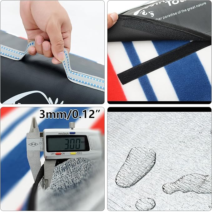 Wind Tour Family Outdoor Waterproof Durable Picnic Blankets with Carry Strap Foldable Sandproof Picnic Floor Mat for Kids Playground Camping Hiking Grass Travelling (1, Star -200 * 200cm)