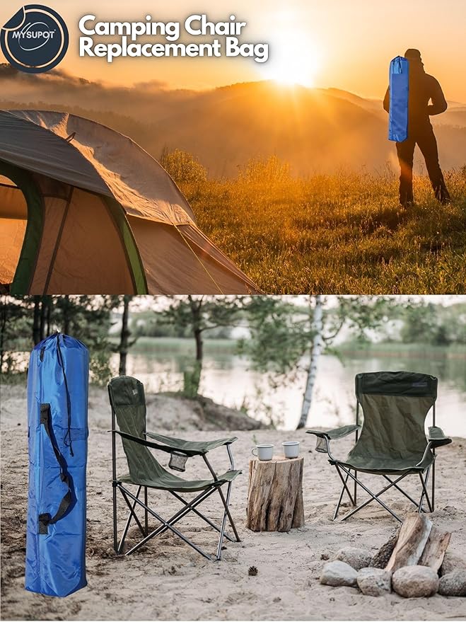 Replacement Bag for Folding Camping Chair, Portable Camp Chair, Hammock, Yoga Mat, Umbrella, Tents, Tripods, Fishing Poles - 420D Oxford Polyester Fabric