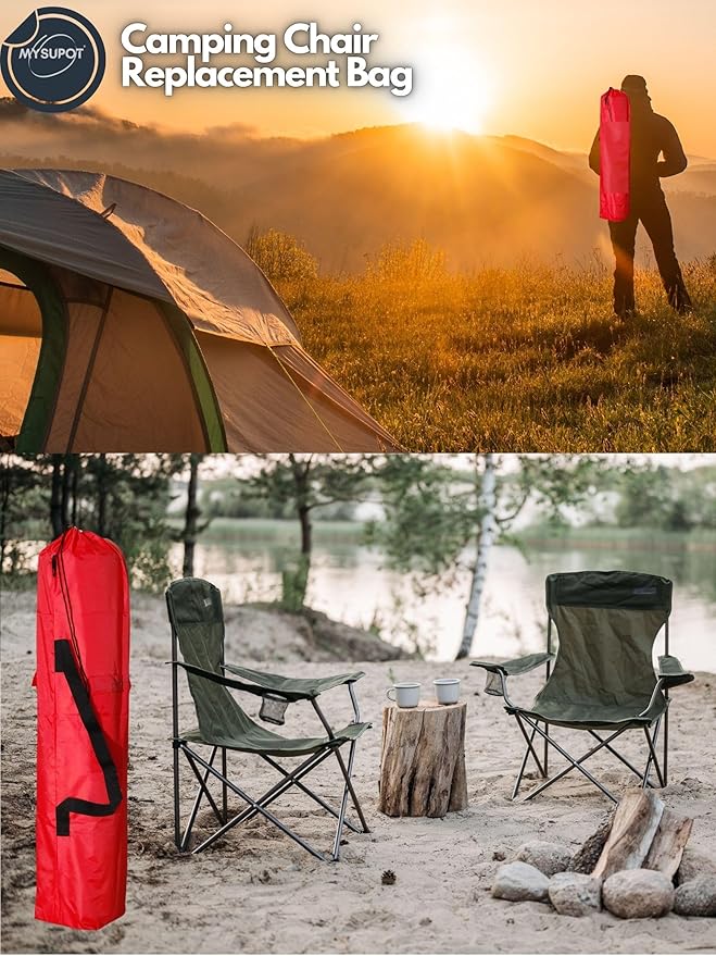 Replacement Bag for Folding Camping Chair, Portable Camp Chair, Hammock, Yoga Mat, Umbrella, Tents, Tripods, Fishing Poles - 420D Oxford Polyester Fabric