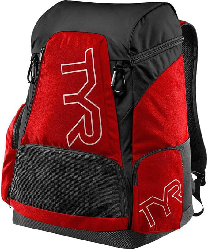 Alliance Backpack, 45L Capacity, Wet and Dry Compartments, Team Colors, Red/Black, 45 Liter