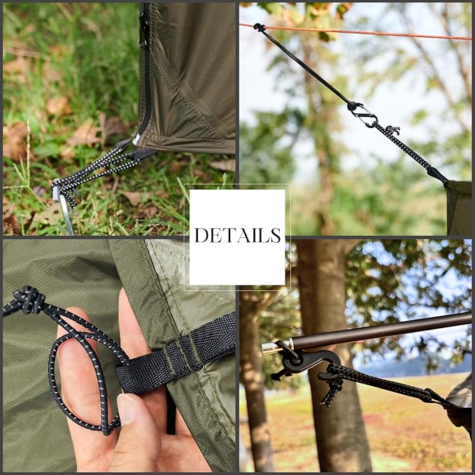 onewind Portable Privacy Shower Tent with Pole, Ultralight Camping Shower Shelter Portable Toilet Tent Bathroom Tent Privacy Changing Dressing Room for Outdoor Use Camping Hiking Backpacking