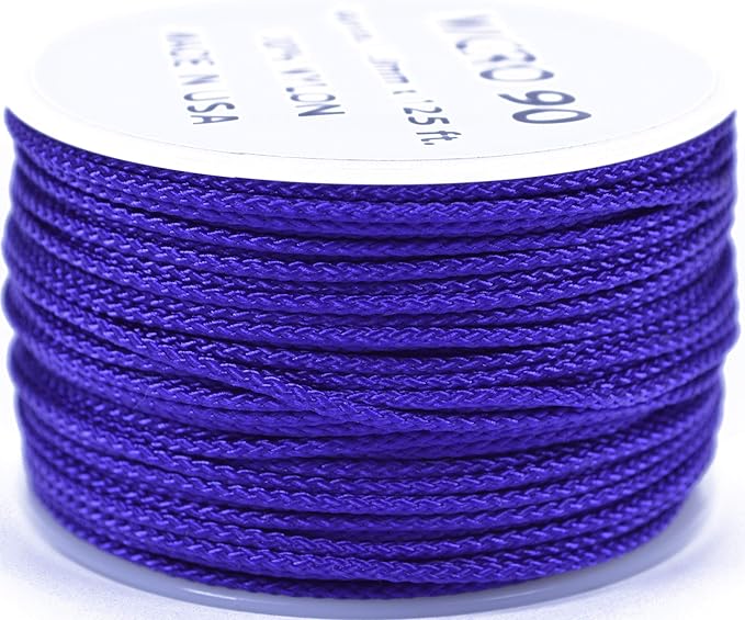 BORED? PARACORD! Nylon Micro Cord - 125 or 1000 Foot Spool Options - 70+ Colors and Patterns - 1.18mm Cord