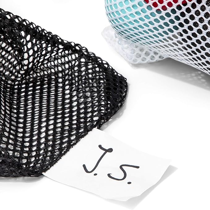 Champion Sports Mesh Equipment Bag – Heavy-Duty Nylon Drawstring Bag with Lock & ID Tag, Breathable Storage Sack for Balls, Swim Gear, Laundry & Toys, Multiple Sizes & Colors