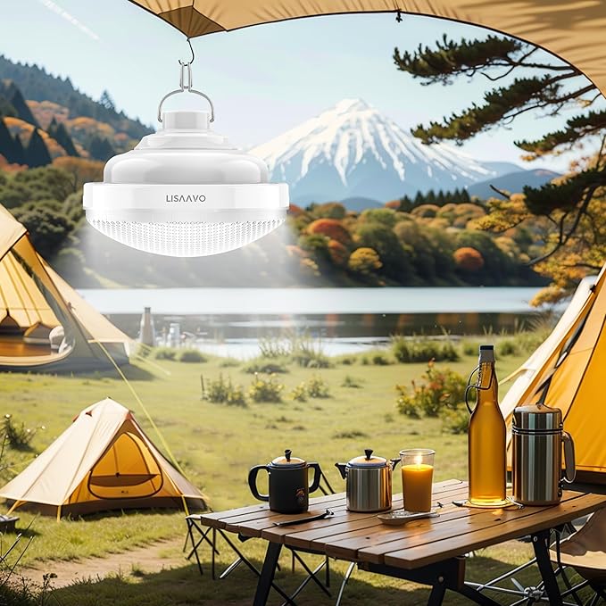 Tent Light Rechargeable 2400mAh Waterproof for Camping,Outdoor,Power Outage(2 Pack)