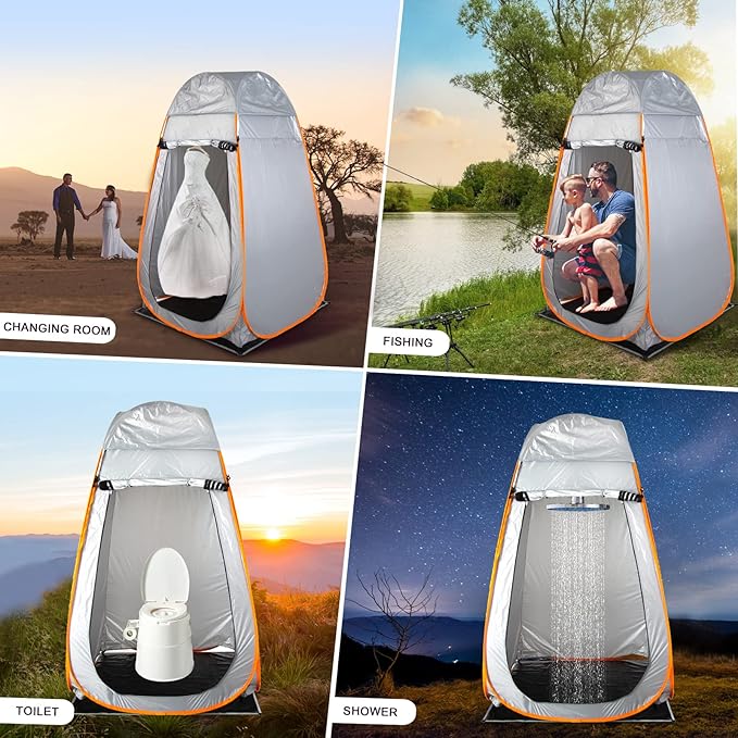 Portable Pop-up Shower Privacy Tent,Spacious Dressing Room,Used for Shower and Dressing Mobile Toilet Hunting Outdoor Camping Beach