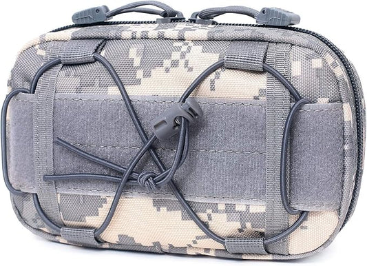 Tactical Molle Horizontal Admin Pouch Compact 1000D Utility EDC Tool Bag with Shoulder Strap