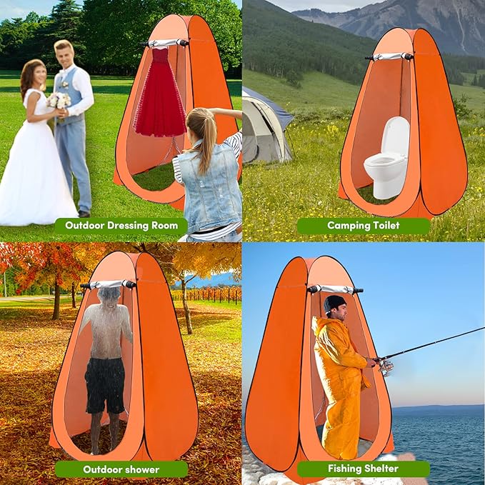 Pop Up Privacy Tent Shower Tent Changing Tent Portable Outdoor Camping Bathroom Toilet Tent Changing Dressing Room Privacy Shelters Room for Hiking and Beach Sun Shelter Picnic Fishing- Waterproof