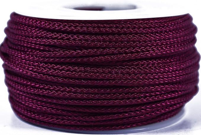 BORED? PARACORD! Nylon Micro Cord - 125 or 1000 Foot Spool Options - 70+ Colors and Patterns - 1.18mm Cord
