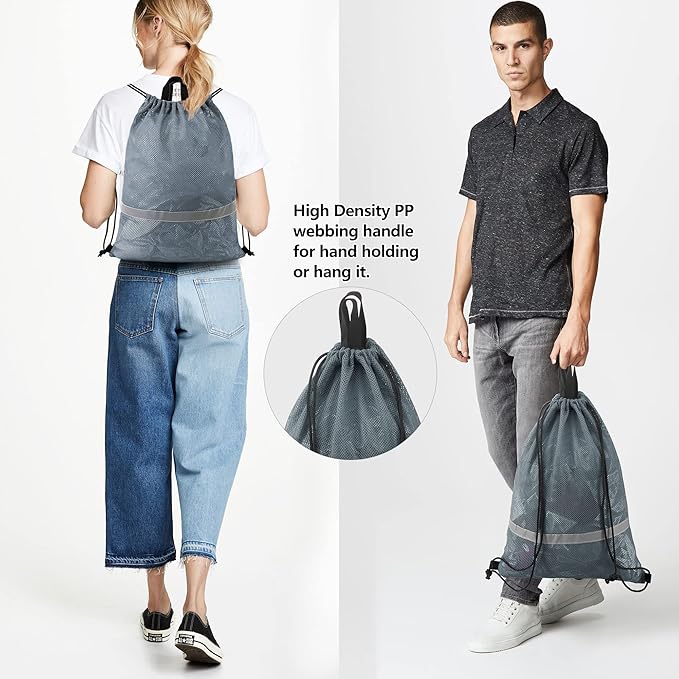 BeeGreen Drawstring Backpack for Men Women Athletic Gym Sports Workout Beach Swim …