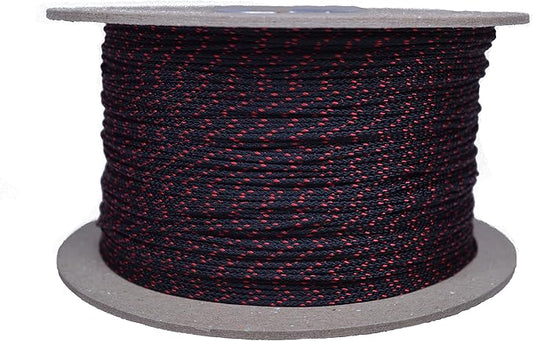 BORED? PARACORD! Nylon Micro Cord - 125 or 1000 Foot Spool Options - 70+ Colors and Patterns - 1.18mm Cord