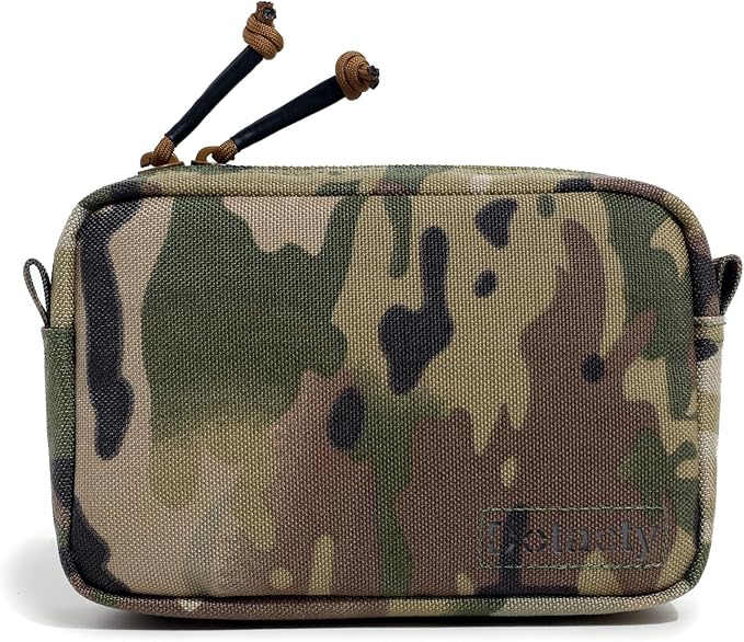 Tactical Belt Pouch EDC Waist Bag MOLLE Admin Pocket Modular Medical Kit Organizer Phone Holster Vest Pack Nylon Utility Zipper Wallet Small Gear Tool Carrier for Men Women Camping Hiking