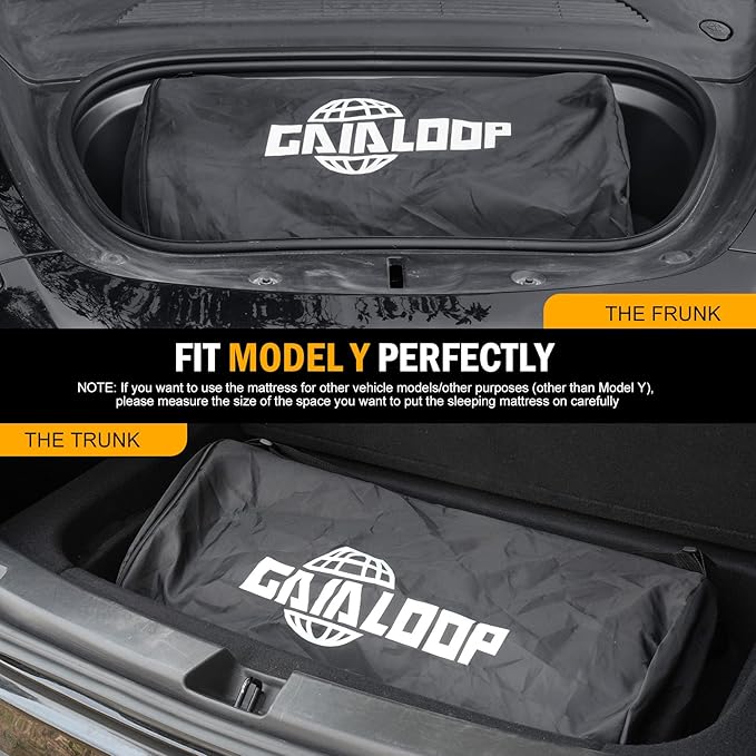 Memory Foam Camping Mattress for Tesla Model Y Sleeping Pads Sleeping Mat 3 INCH Thick Road Trip/Car Camping/Super Charger Nap/Temporary Car Sleeping