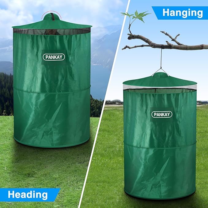 PANKAY Pop Up Privacy Tent, Portable Outdoor Camping Bathroom Toilet Tent, Collapsible Shelter for Camping & Emergency – Lightweight & Sturdy, Easy Set Up, Foldable - with Carry Bag