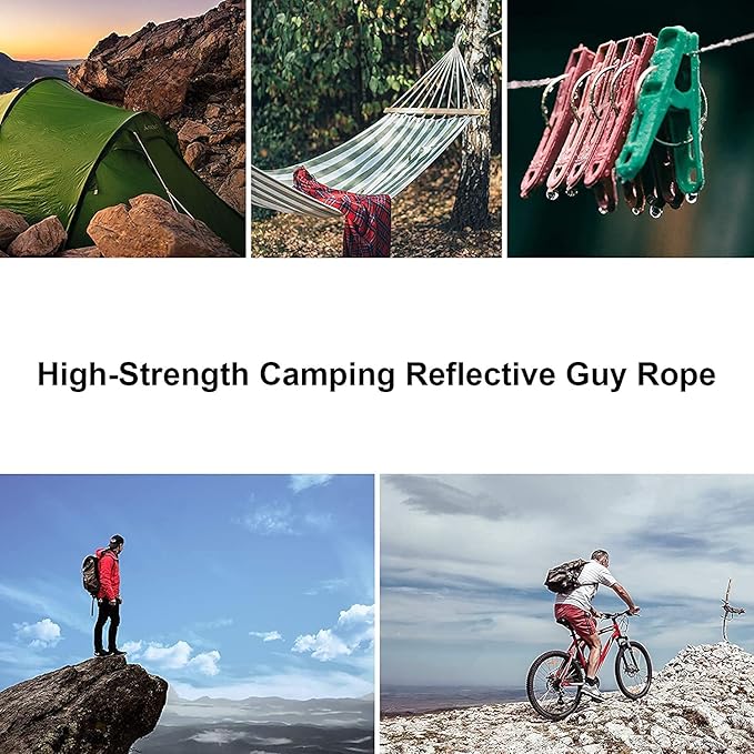 550 Reflective Paracord 100% Nylon 50' 2.5mm 100' 4mm 550 para Cord for Outdoor Emergency Tactical Survival Camping Hiking Bracelet