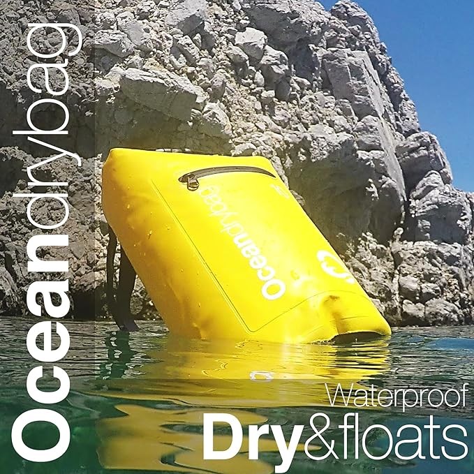 Oceandrybag - Waterproof Dry Bag Backpack - Floating Dry Sack Portable for Kayaking, Beach, Rafting, Boating, Hiking, Camping, Fishing with Waterproof Phone Case