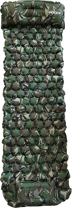 Self-Inflating Sleeping Mats for Camping, Extra Thick Camping Sleeping Mat, Self Inflating Camping Pad with Pillow, 75”x25” Ultralight, Sleeping Bag Pad Built-in Foot Pump Tent, Hiking & Picnic.