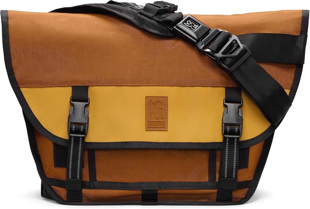 Chrome Industries Mini Metro Messenger Bag - 13 Inch Laptop Satchel with Signature Belt Buckle Closure, 20.5 Liter