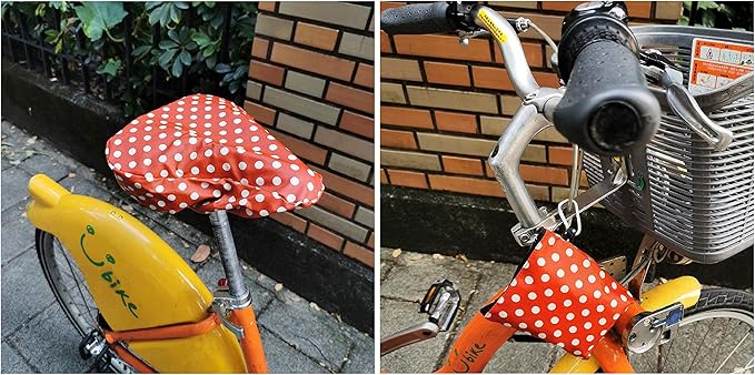 Tainada Water Resistant Bike Seat Bicycle Rainproof Dustproof Saddle Cover with Portable Storage Bag