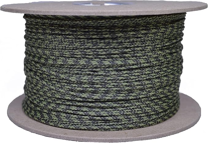 BORED? PARACORD! Nylon Micro Cord - 125 or 1000 Foot Spool Options - 70+ Colors and Patterns - 1.18mm Cord