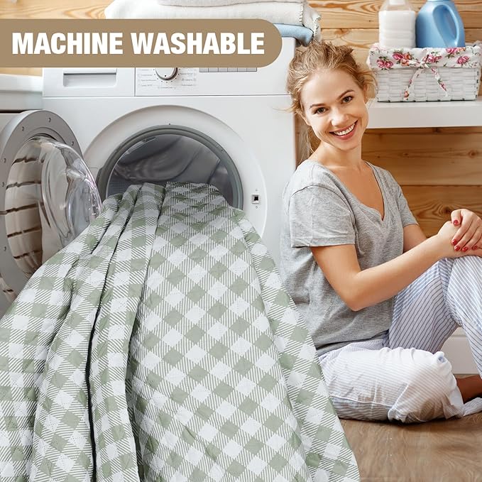 Picnic Blankets Outdoor Extra Large - 80"x80" Portable Waterproof Picnic Blanket, Machine Washable 3-Layer Foldable Park Mat with Sandproof Backing for Grass, Hiking, Travel, Concerts, Indoor (Green)