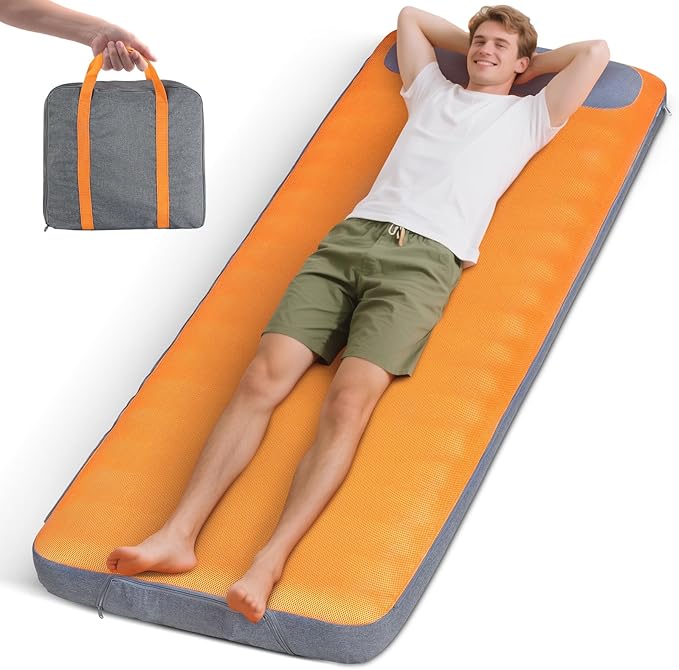 Self Inflating Sleeping Pad,Built-in Pump, Quickly Inflate and Deflate in 2 Minutes, Durable and Leak-Proof, Compact and Portable, Suitable for Home Travel and Camping Self Inflating Camping Pad