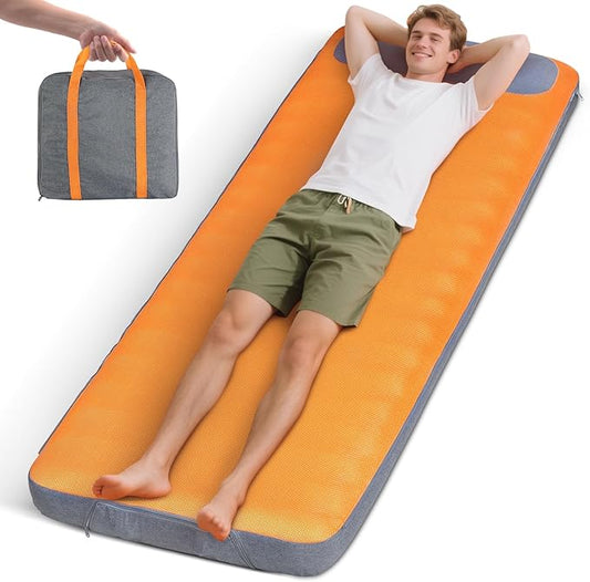 Self Inflating Sleeping Pad,Built-in Pump, Quickly Inflate and Deflate in 2 Minutes, Durable and Leak-Proof, Compact and Portable, Suitable for Home Travel and Camping Self Inflating Camping Pad