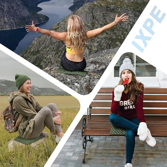 Foam Seat Mat for Camping, Foldable Seat Pat Cushion,Waterproof IXPE Sitting Pad for Outdoor Camping, Stadium,Backpacking Travel,Hikking,Picnic,Stadiums and Bleachers