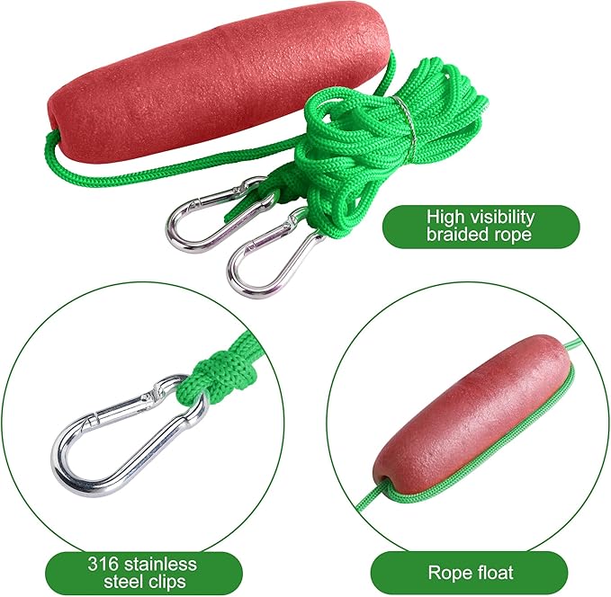 RunNico 500D Sand Anchor for Small Boats,2 in 1 PWC Jet Ski Anchor Kit with Adjustable Buoy,Waterproof Dry Bag for Jet Ski, Kayak, Boat, Watercraft and Canoe