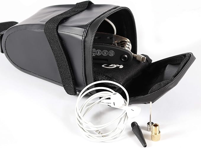 EBIKELING Bicycle Accessories - Waterproof Frame & Saddle Bag with Reflective Material, Secure Bike Storage for Road & Mountain Bikes